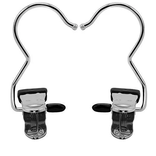 12 PCS,Ipow Portable Laundry Hook Hanging Clothes Pins Stainless steel Travel Home clothing Boot Hanger Hold Clips