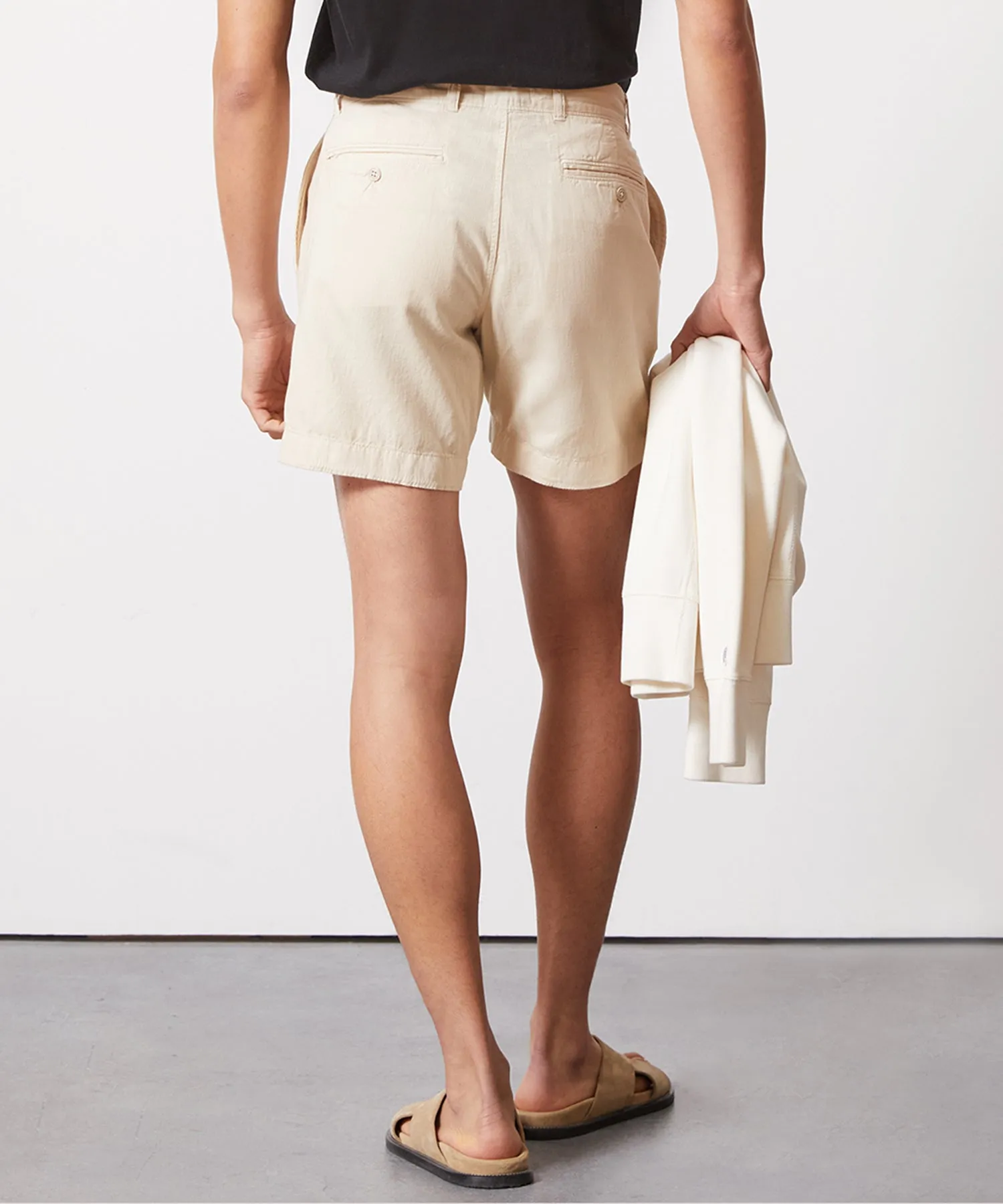 7" Cotton Linen Hudson Short