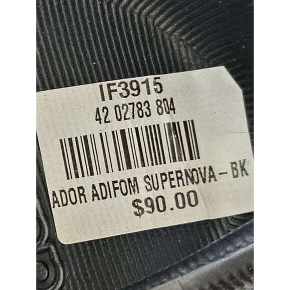 Adidas Adifom Supernova Black Men's Size 11 Style IF3915 NIB