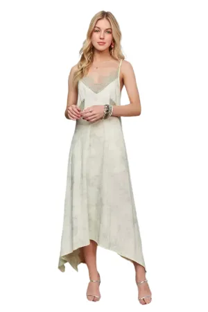 ADORA Printed Spaghetti Strap Midi Dress
