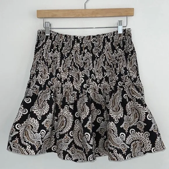 ANTHROPOLOGIE Eula Pintucked Mini Skirt