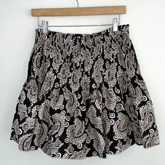 ANTHROPOLOGIE Eula Pintucked Mini Skirt