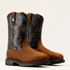 Ariat Men's WorkHog 11" Comp Toe WP MG CSA PR Western Work Boot- 10042553