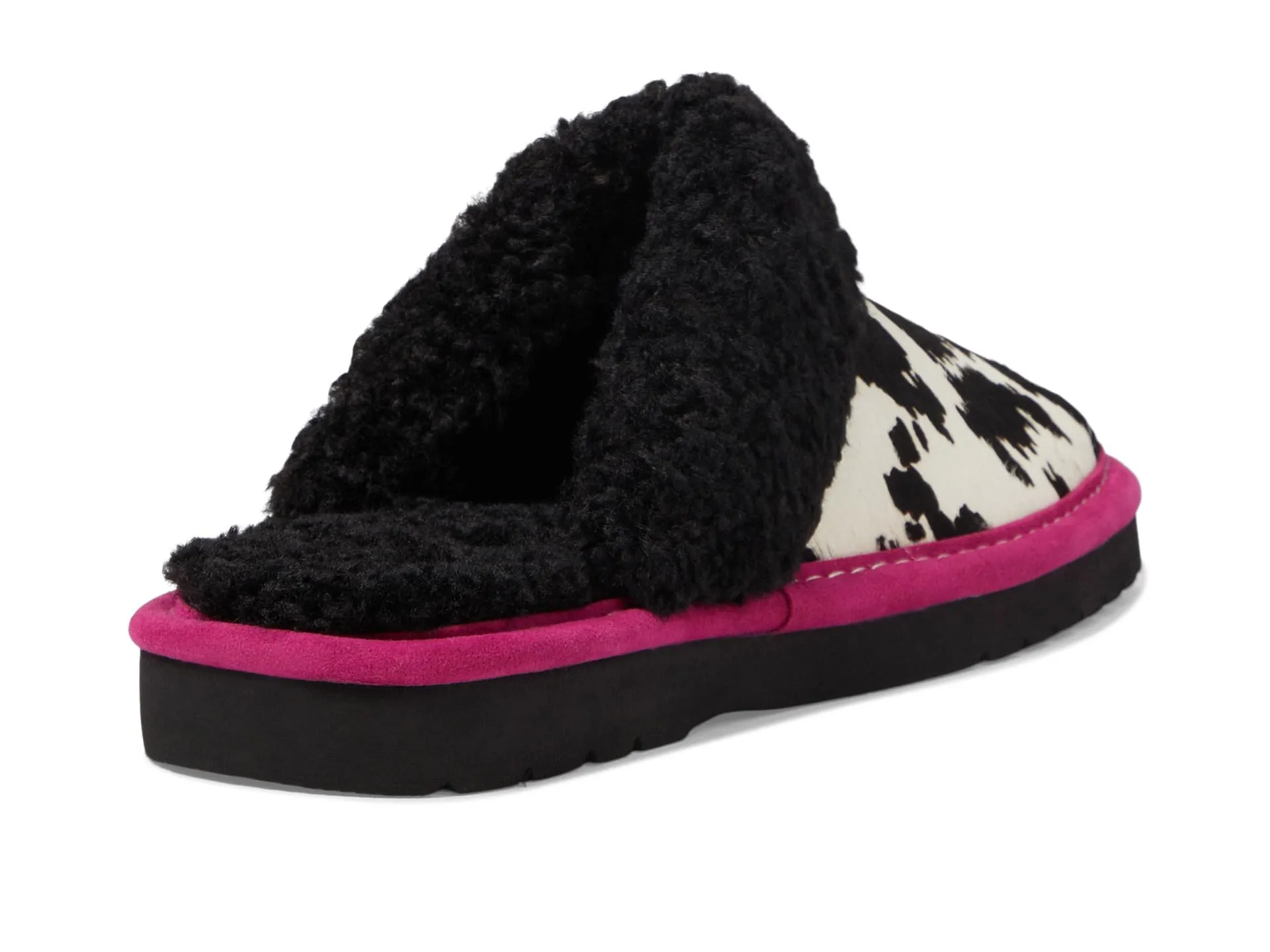 ARIAT Women's Indoor/Outdoor Warm Comfortable Jackie Square Toe Exotic Slippers with Genuine Suede Leather Uppers 9 Pink Pony