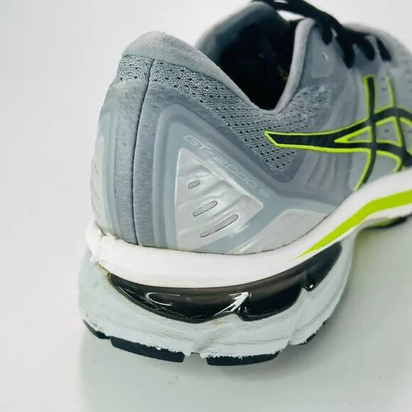 Asics GT-2000 9 Running Sneakers Shoes Grey Black Yellow-Green Men 12