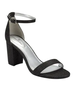Bandolino Women's Armory Heeled Sandal BNARMORY2 Black Fabric 6M