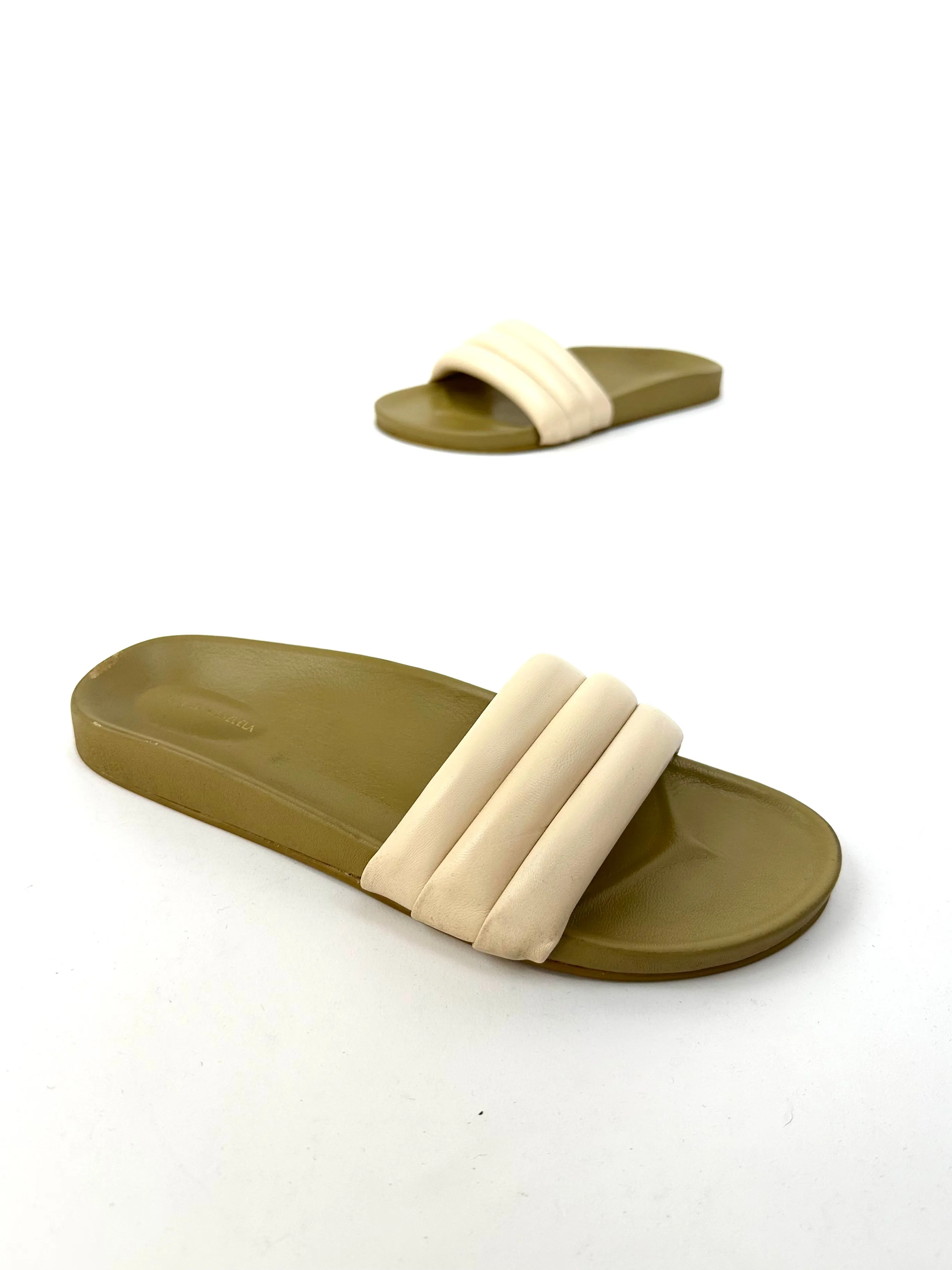 Beatrice Valenzuela Quilted Lambskin Sandals