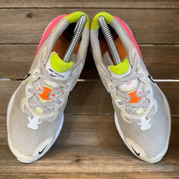 Big Kids Childrens Nike Renew Run White Running Athletic Shoes Sneakers Size 5 Y
