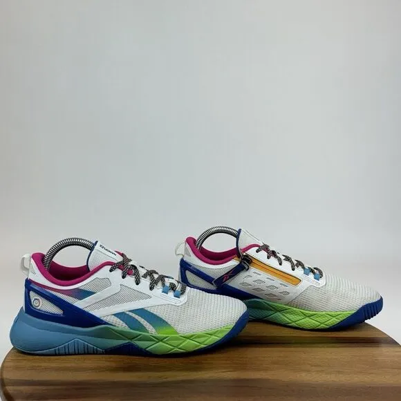 Big Kids Reebok Nanoflex Parafit TR SO White‎ Athletic Running Sneakers Size 6 Y