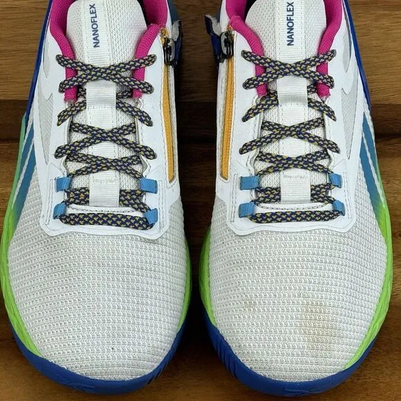 Big Kids Reebok Nanoflex Parafit TR SO White‎ Athletic Running Sneakers Size 6 Y