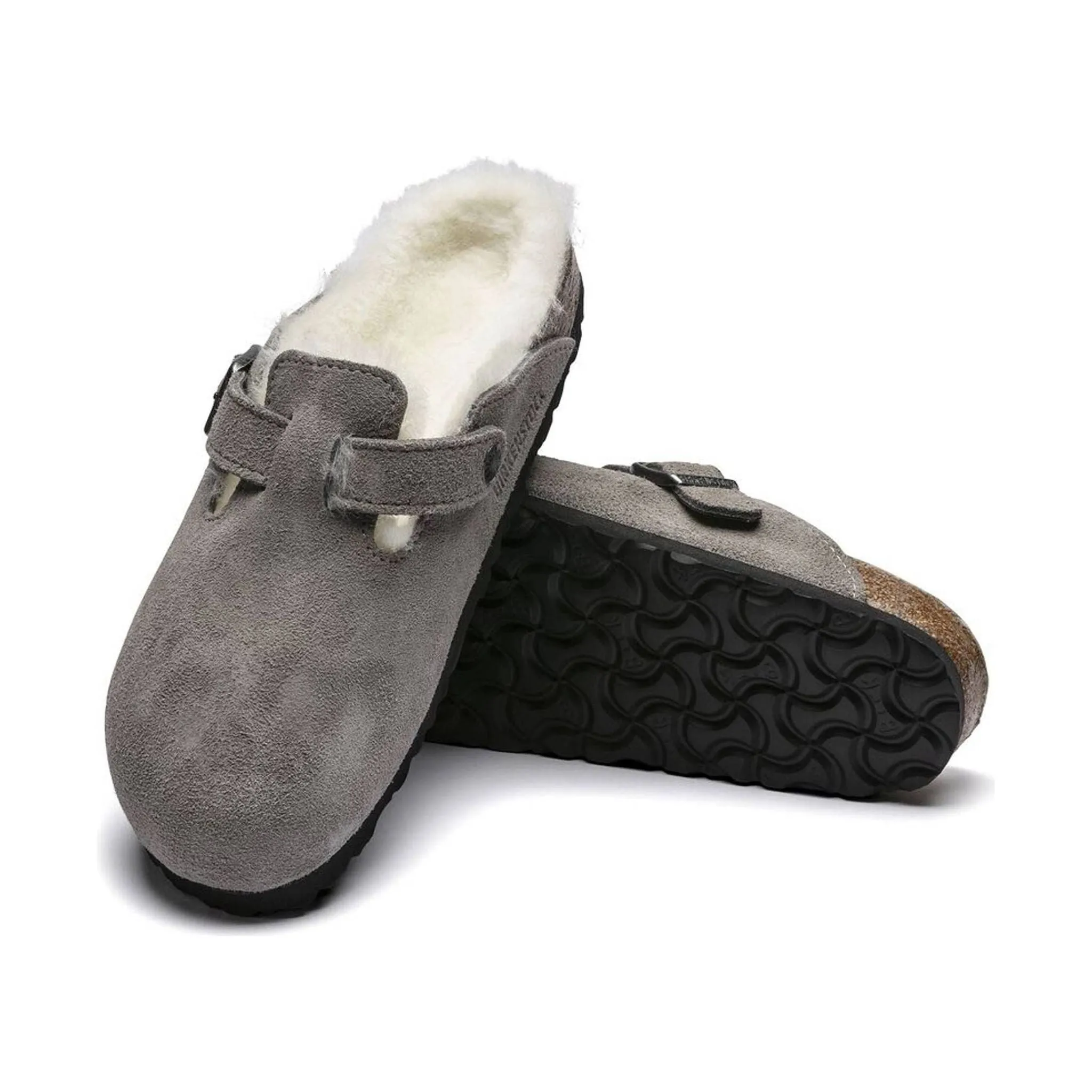 Birkenstock Boston Shearling - Stone Coin Natural