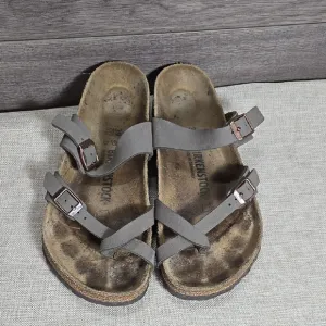 Birkenstock Gray Strappy Sandals size 39 L8 M6