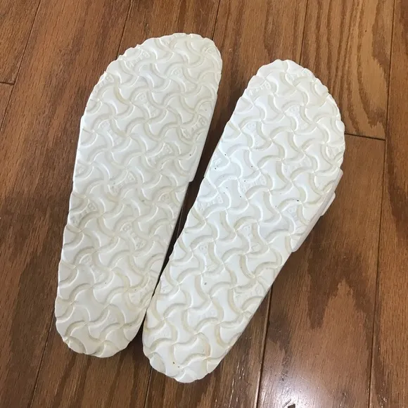 Birkenstock Madrid EVA Womens Rubber One Strap Slip On Sandals Size 39 W8 White