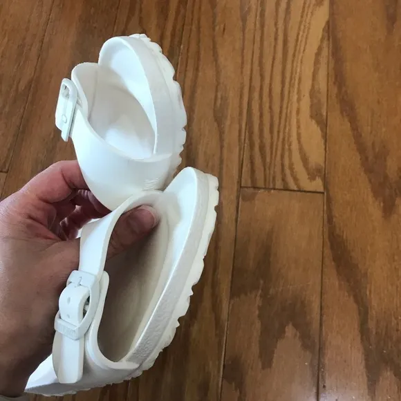 Birkenstock Madrid EVA Womens Rubber One Strap Slip On Sandals Size 39 W8 White