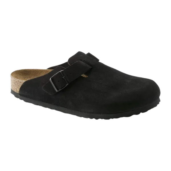 Birkenstock Men's Boston Soft Footbed Black