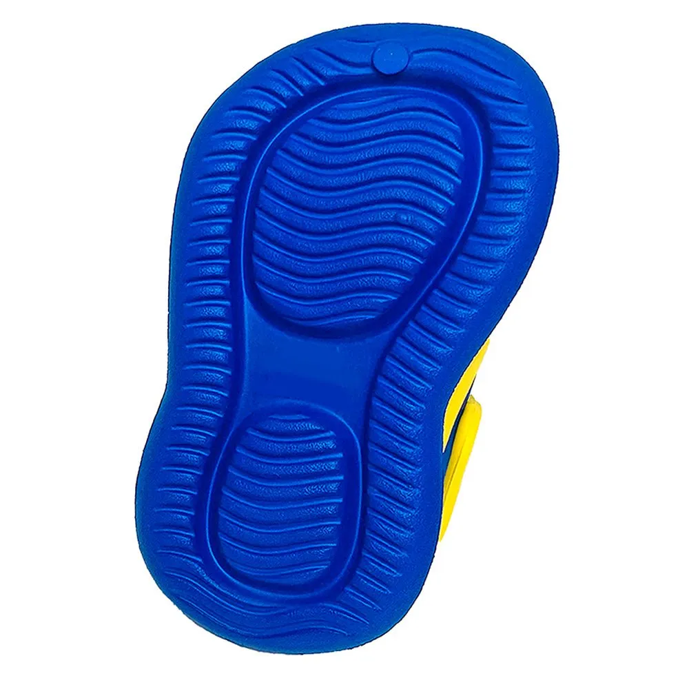 Blue & Yellow spinning rocket Slip on Clogs, Summer/Monsoon all season Footwear for Toddlers & Kids