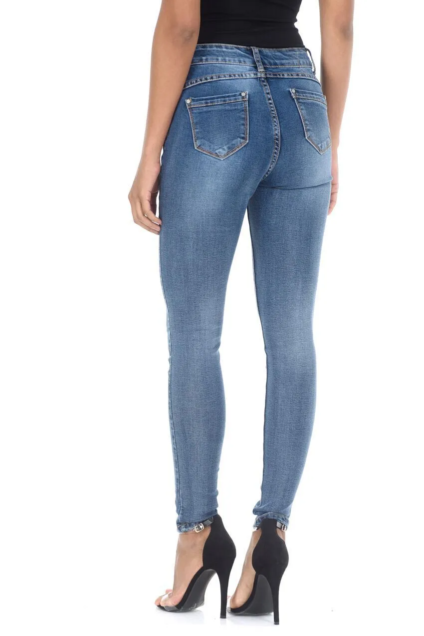 Blue Distressed Jeans