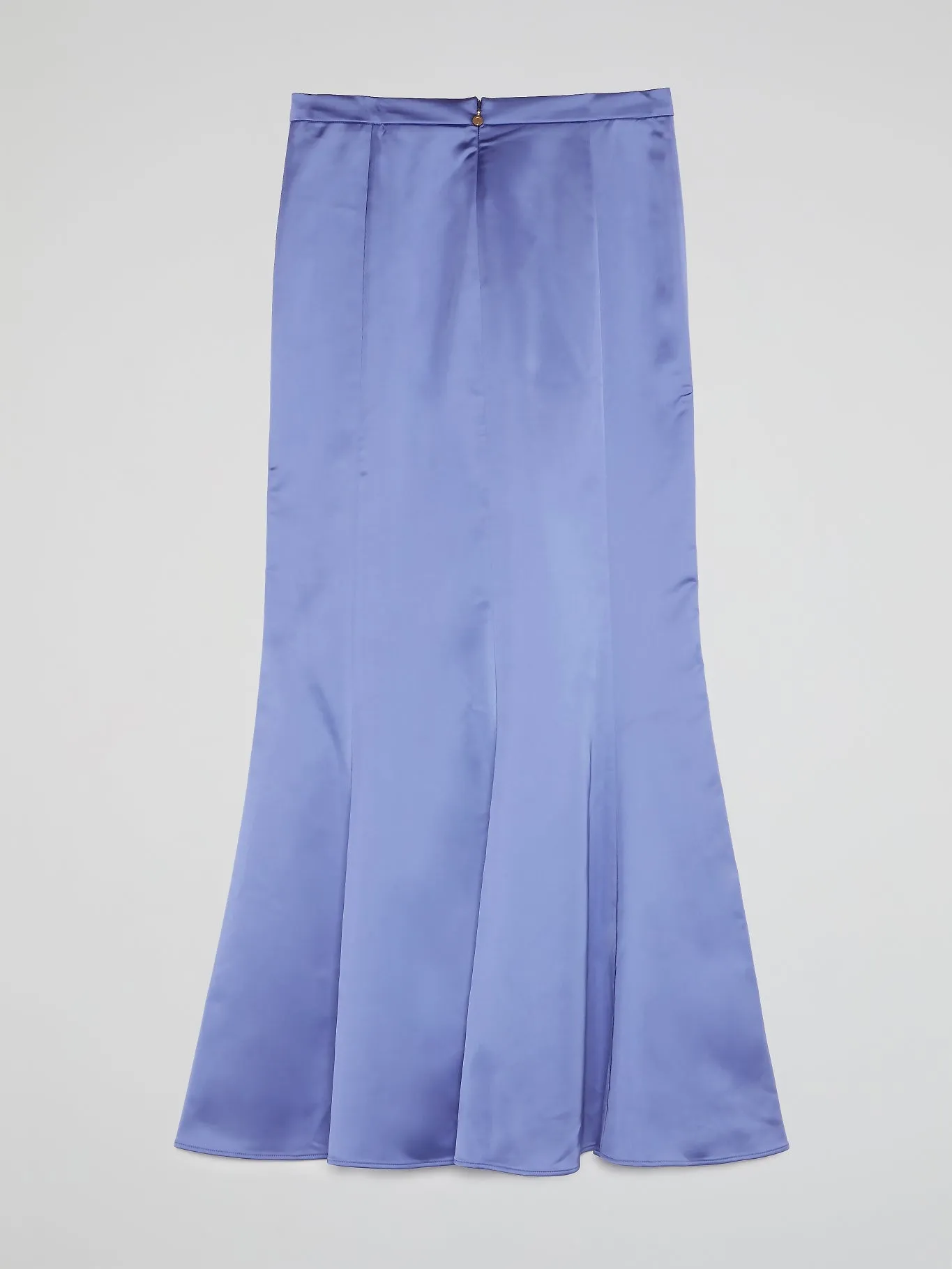 Blue Godet Maxi Skirt