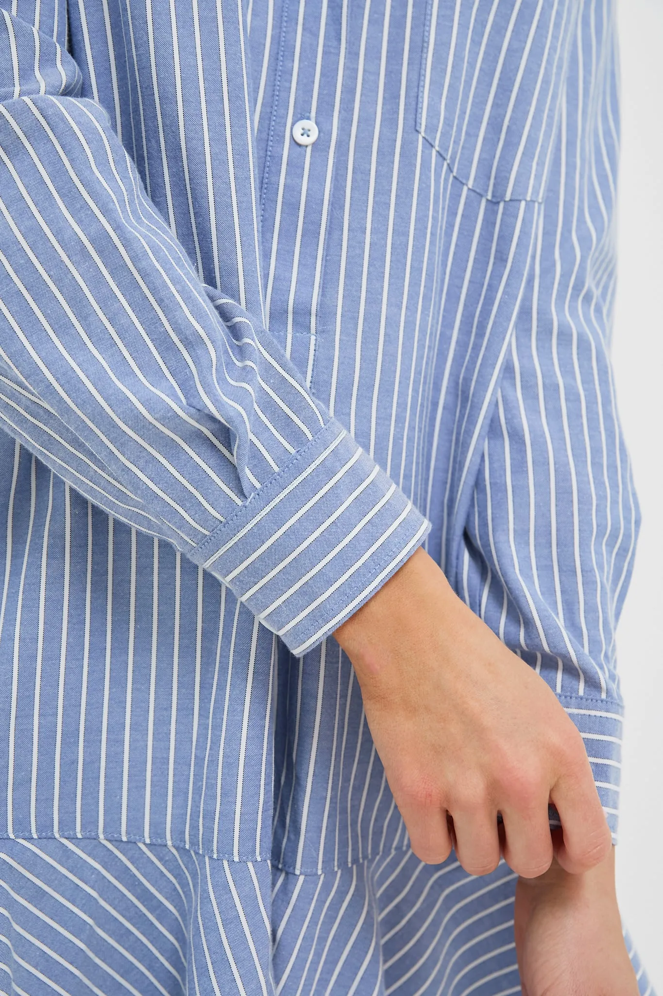 Blue Stripe Callahan Shirt Dress