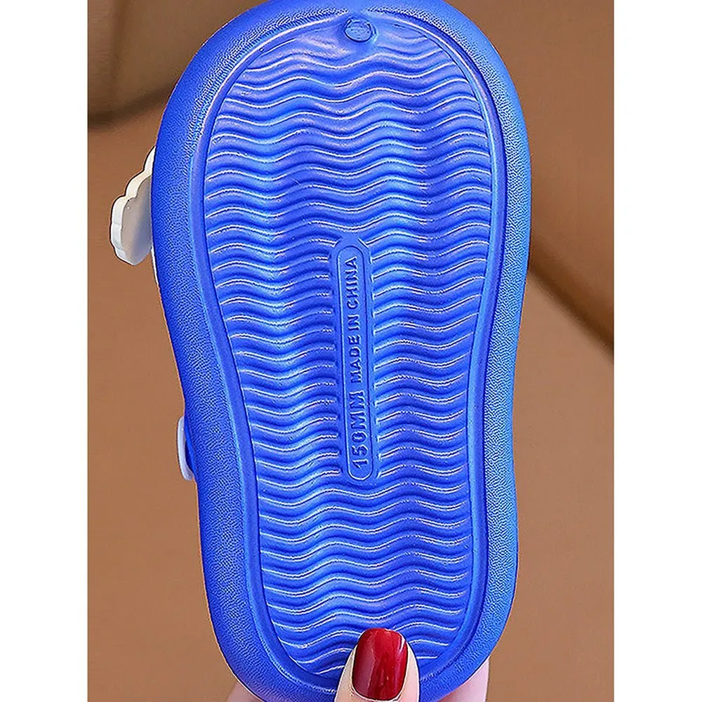 Blue Transport theme Slip on Clogs, Summer/Monsoon all season Footwear for Toddlers & Kids