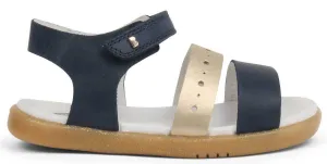 Bobux IW Trinity Navy and Misty Gold Sandal