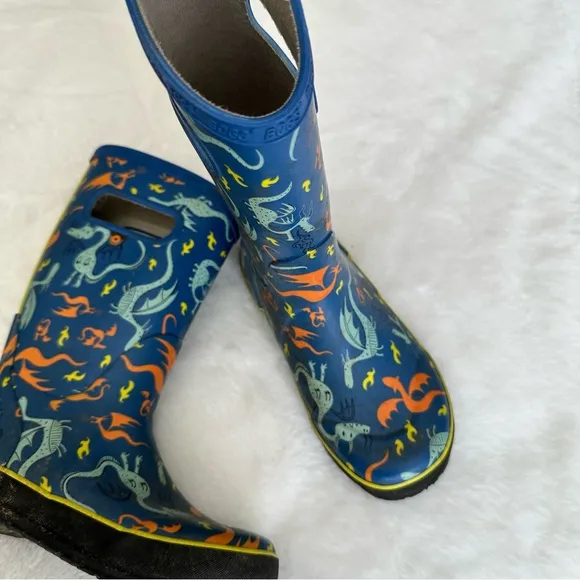 Bogs Dragon Rain Boots Boy’s Size 2