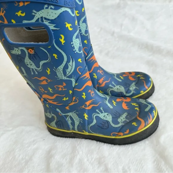 Bogs Dragon Rain Boots Boy’s Size 2