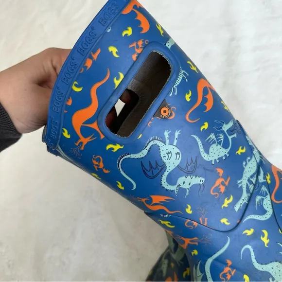 Bogs Dragon Rain Boots Boy’s Size 2