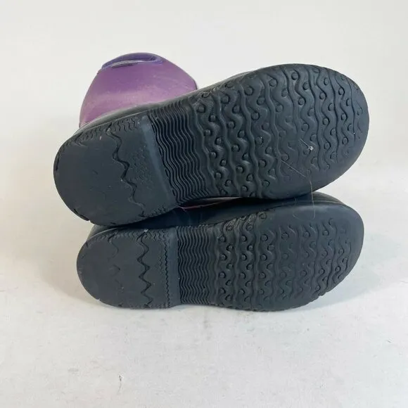 BOGS Kids Lined Classic Waterproof Rubber Boots Purple Size 2 Snow 71439-540