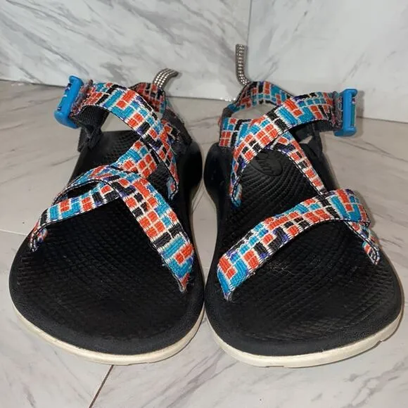 Chaco Z1 Ecotread Kid's Tube Teal Sandals 3