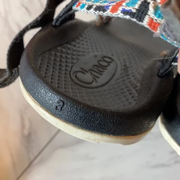 Chaco Z1 Ecotread Kid's Tube Teal Sandals 3