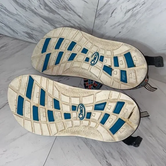 Chaco Z1 Ecotread Kid's Tube Teal Sandals 3