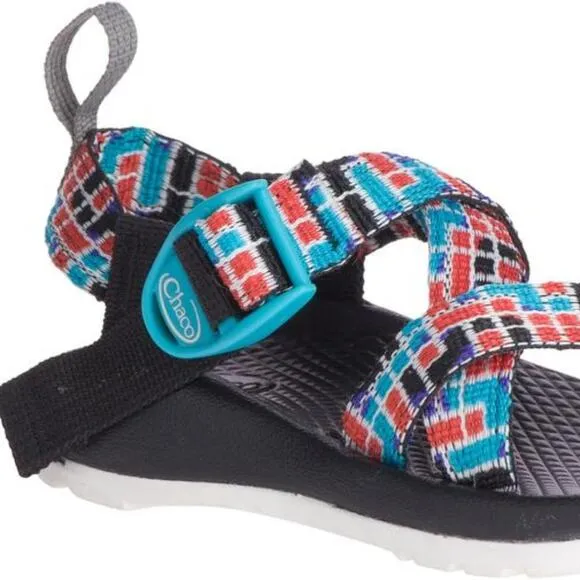 Chaco Z1 Ecotread Kid's Tube Teal Sandals 3