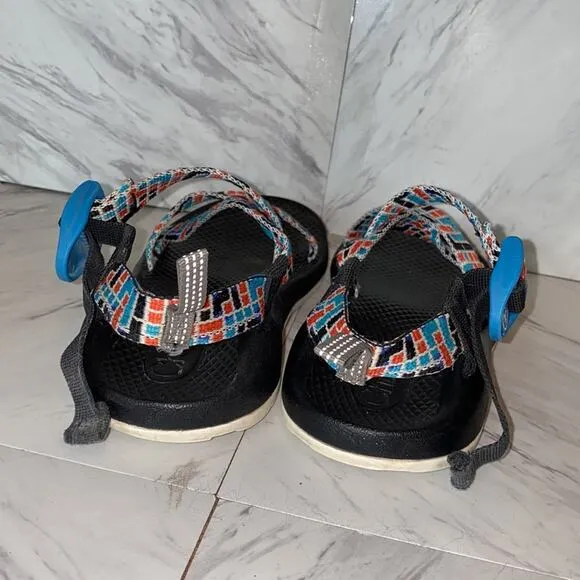 Chaco Z1 Ecotread Kid's Tube Teal Sandals 3