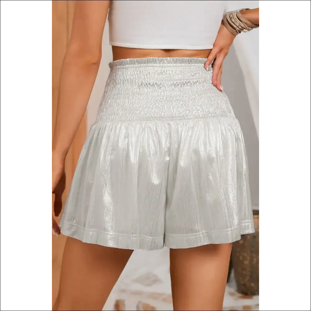 Chic Smocked High Waist Shorts