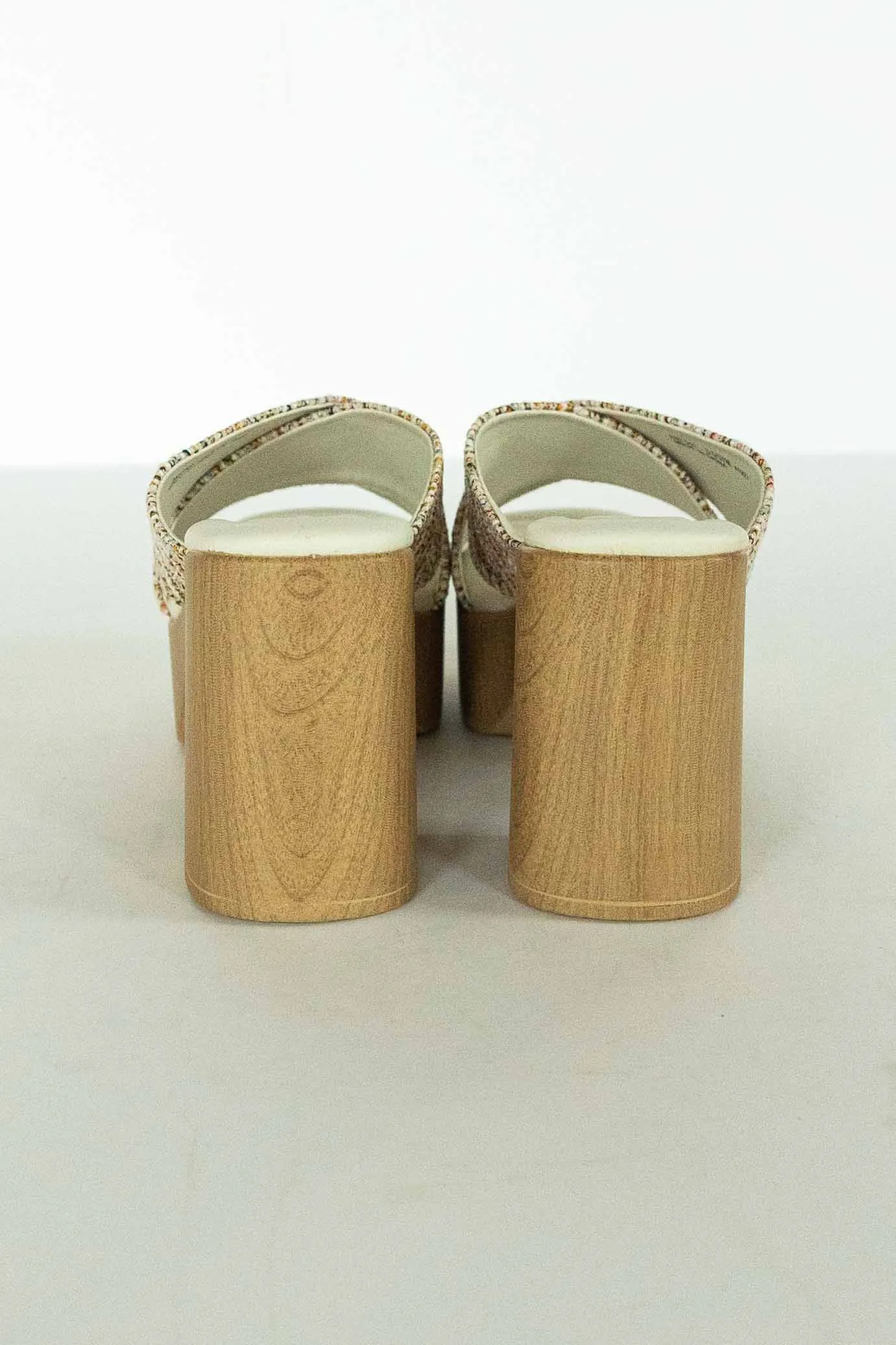 [CHINESE LAUNDRY] ARLING PLATFORM SLIDE SANDAL-MULTI WEAVE