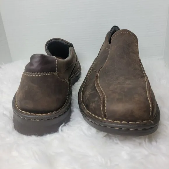 Clarks Vanek Step Mens Shoes Brown 15 M Leather Slip-On Comfort Casual Loafers