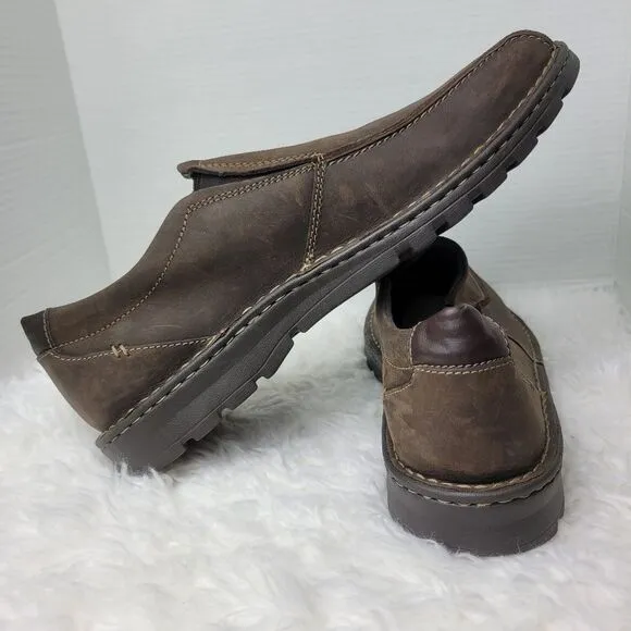 Clarks Vanek Step Mens Shoes Brown 15 M Leather Slip-On Comfort Casual Loafers