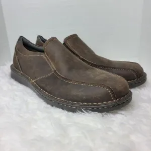 Clarks Vanek Step Mens Shoes Brown 15 M Leather Slip-On Comfort Casual Loafers