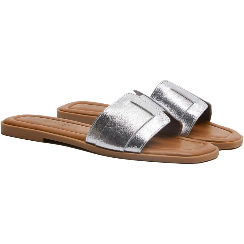 Classic Dual Strap Slide Sandals For Women