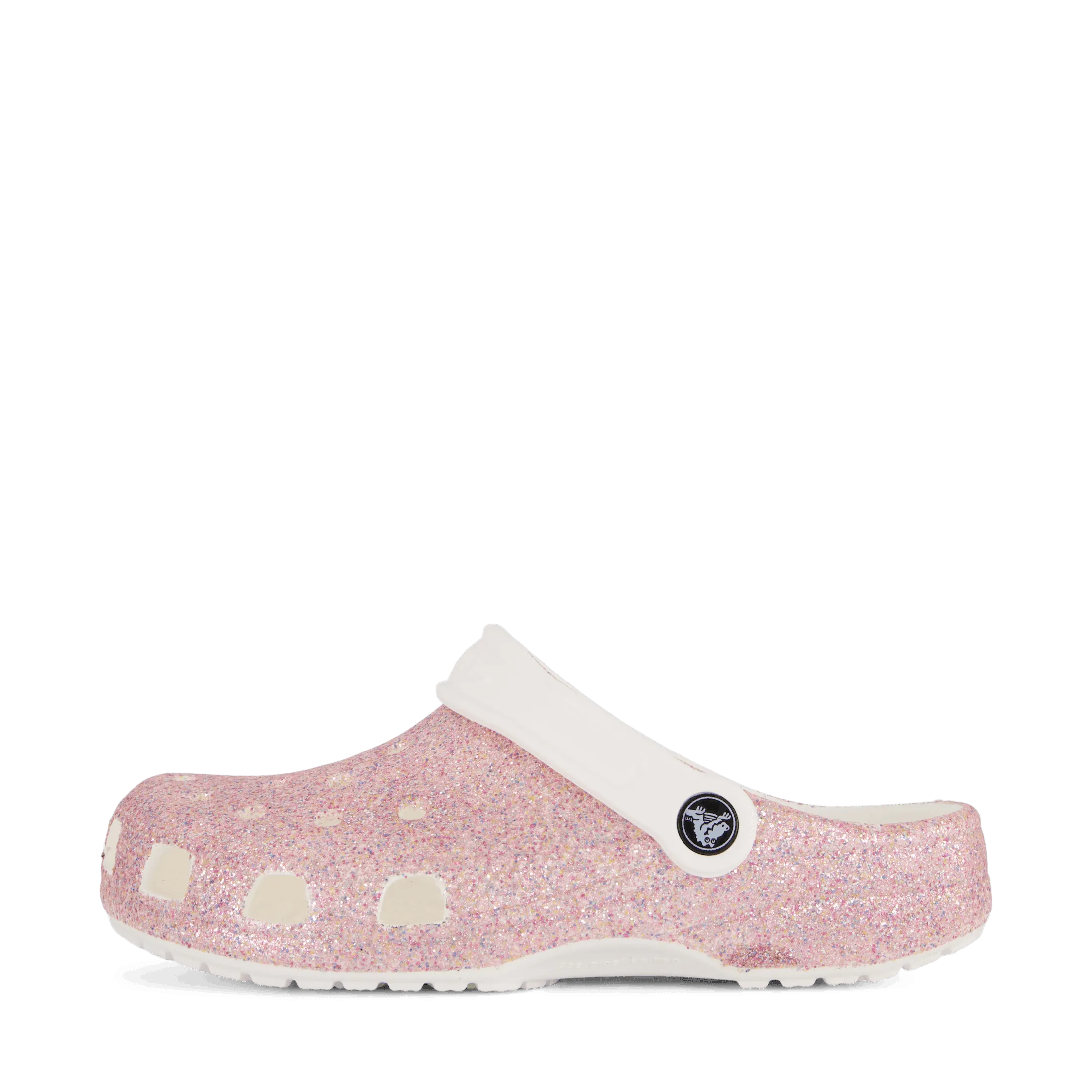 Classic Glitter Clog K White/Rainbow