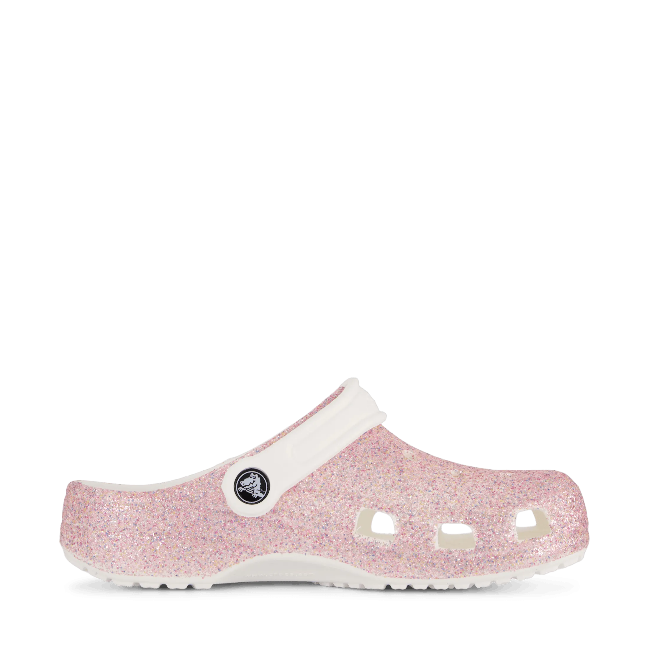 Classic Glitter Clog K White/Rainbow