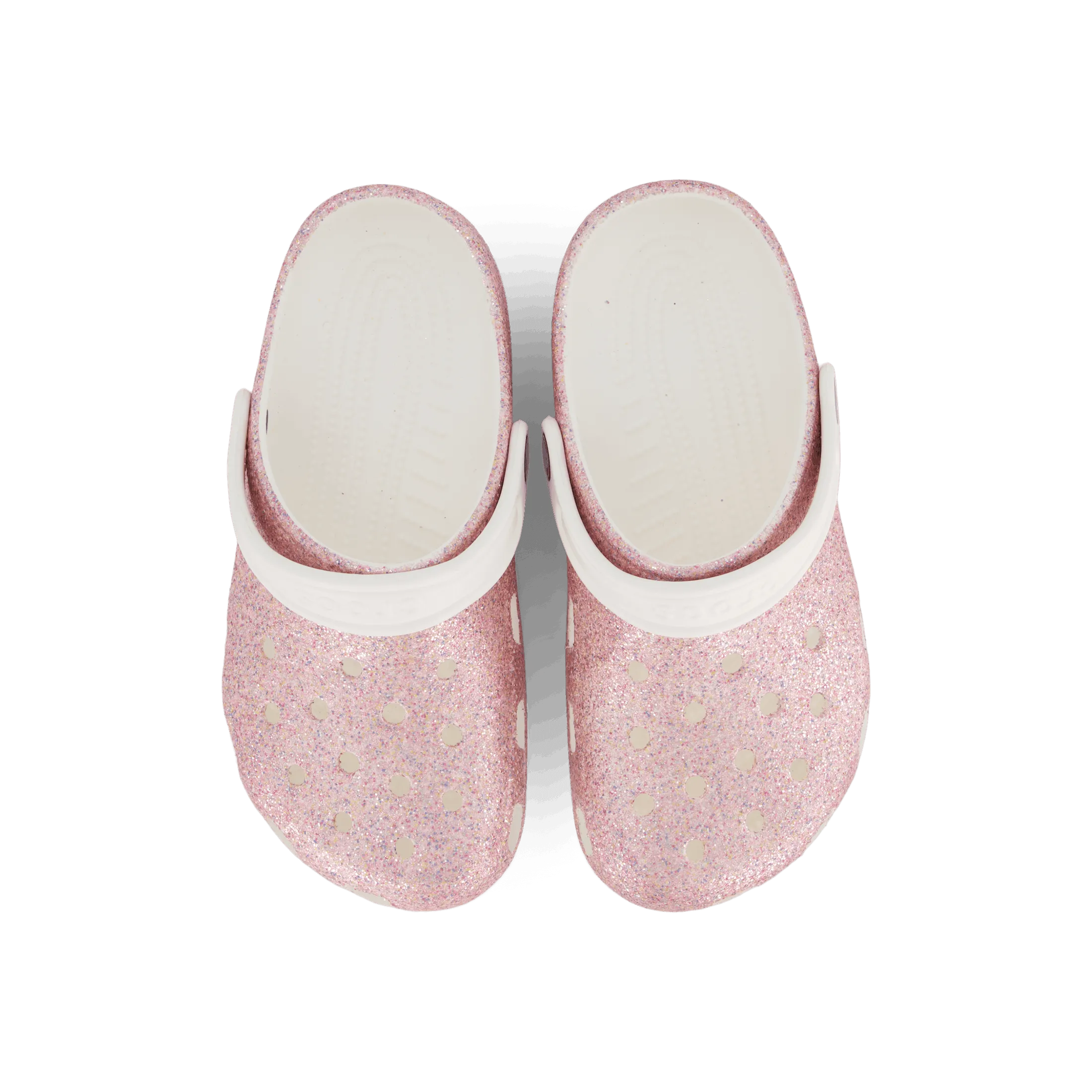 Classic Glitter Clog K White/Rainbow