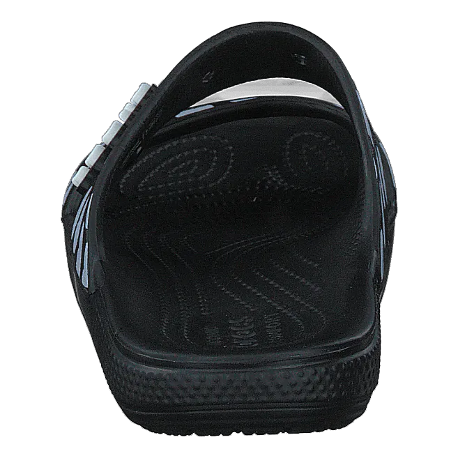 Classic Heart Print Sandal Black / White