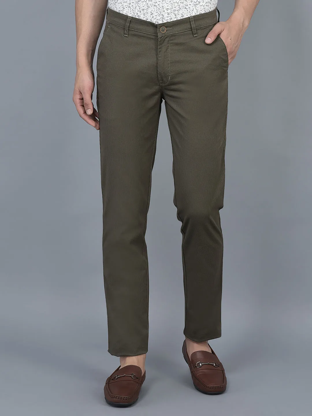 Cobb Olive Slim Fit Chinos
