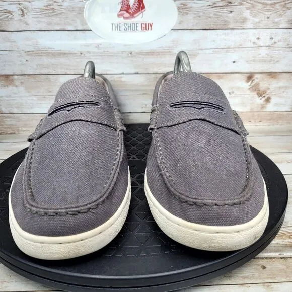 Cole Haan Men's Size 10.5M Casual Slip On Grey Pinch Penny Loafer Shoes