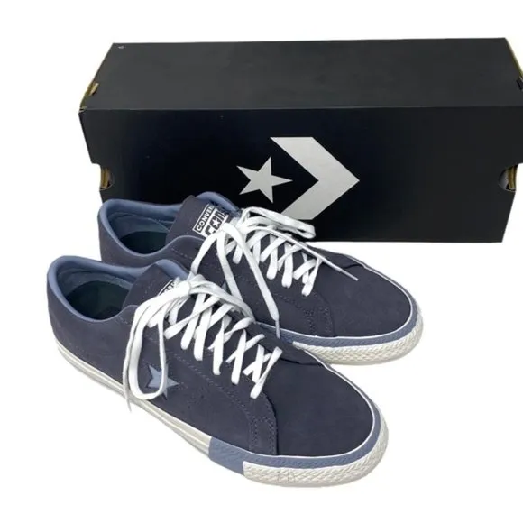 Converse One Star Pro Suede Shoes Gray For Women Low Top Casual Sneakers A07972C