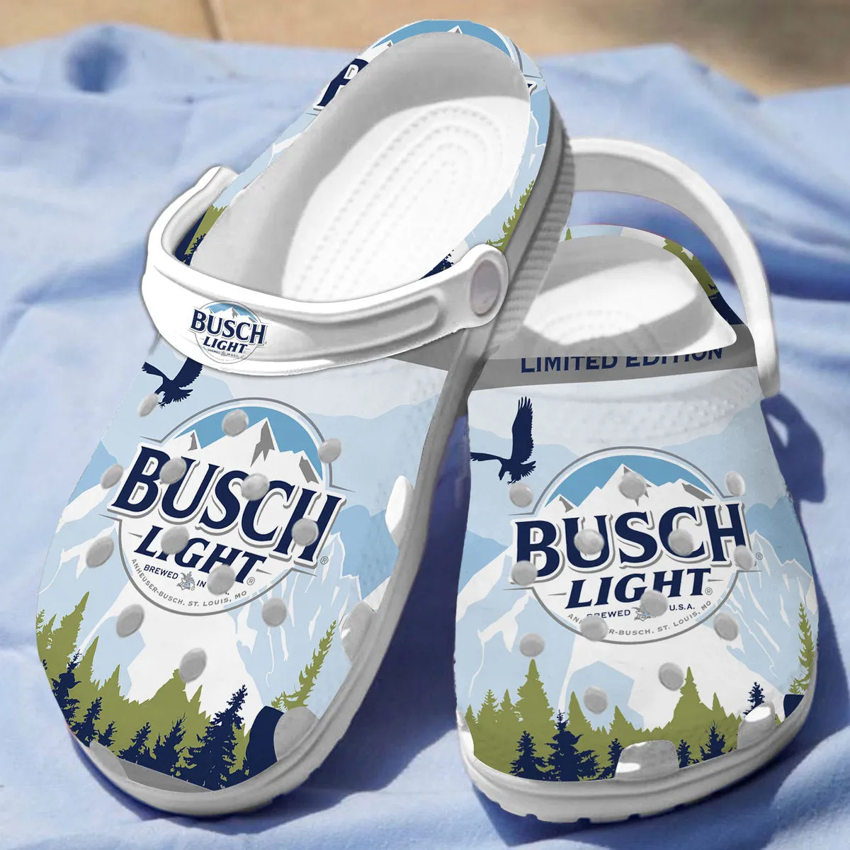 Cool Busch Light Beer Clogs