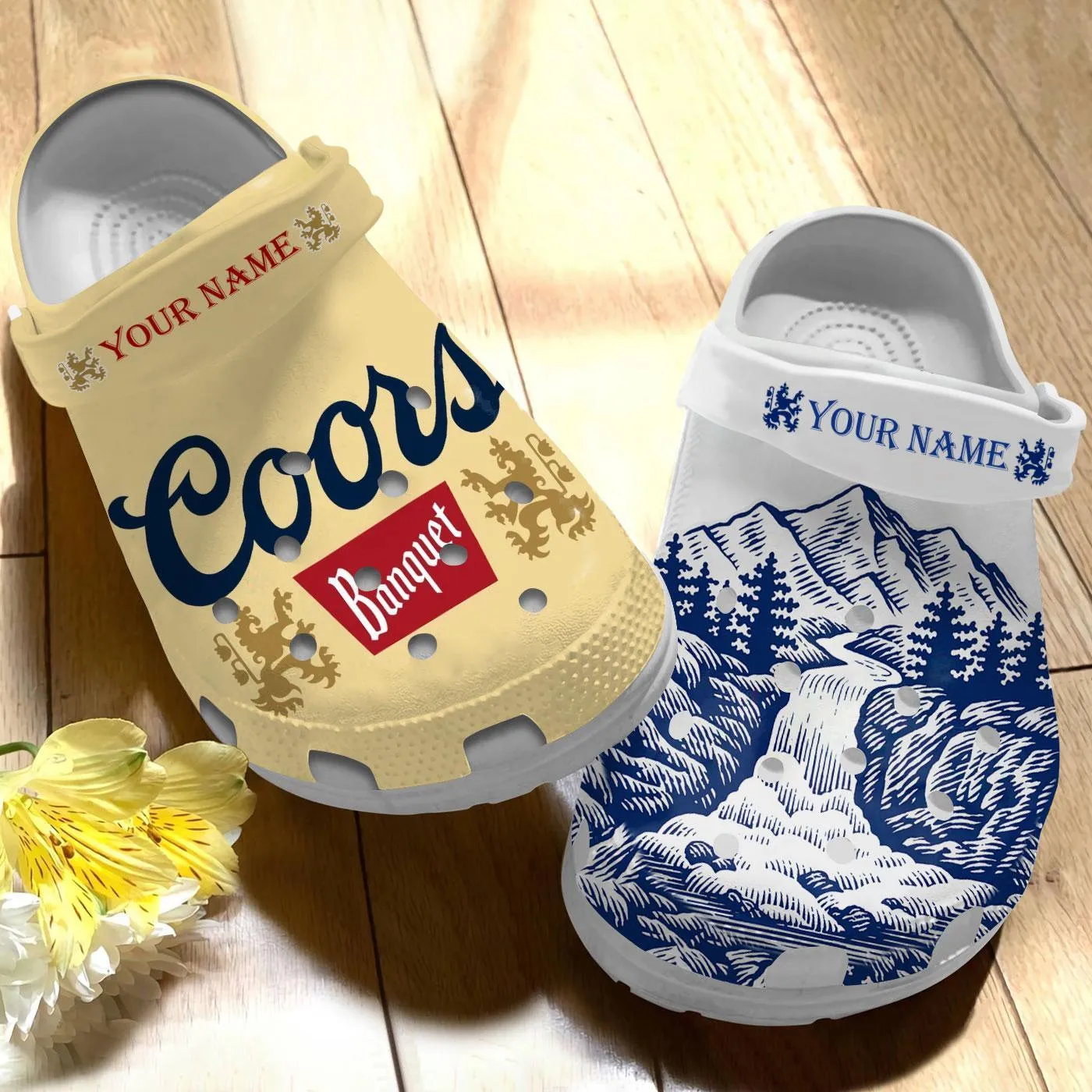 Coors Golden Beer Vintage Slippers
