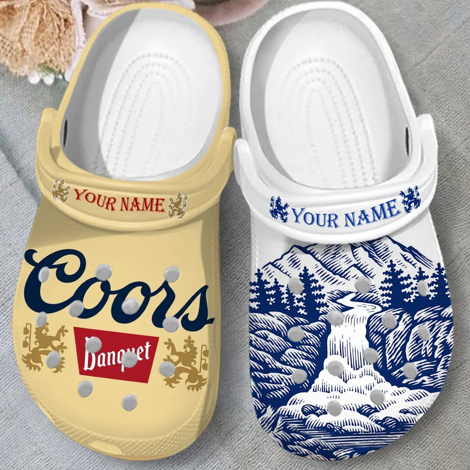 Coors Golden Beer Vintage Slippers